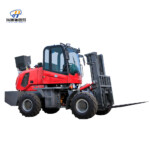 Большой внедорожный комплексный вилочный погрузчик