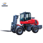 Большой внедорожный комплексный вилочный погрузчик