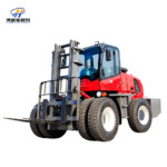 Большой внедорожный комплексный вилочный погрузчик