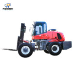 Большой внедорожный комплексный вилочный погрузчик