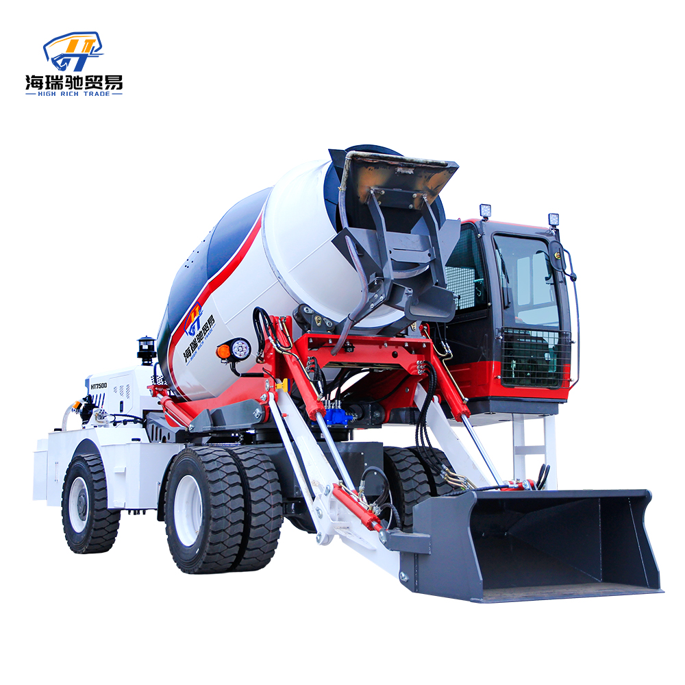 5.0 куб.м Полностью автоматическая малогабаритная самозаправляющаяся бетономешалка с несколькими сценами гибкая и удобная